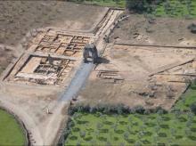 Vista aérea del yacimiento Vista aérea del yacimiento